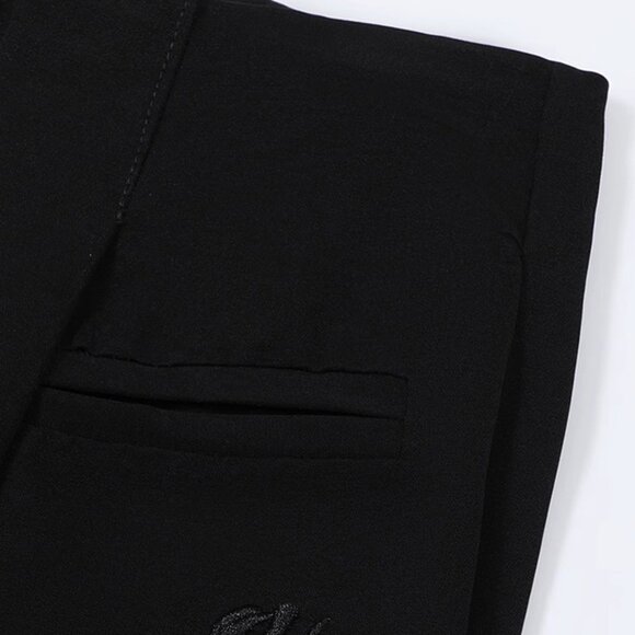 B.Sure Star Embroidered Casual Pants - Picture 4 of 4